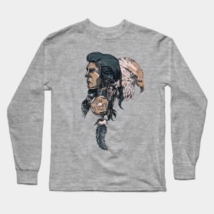 Vintage Native American Aztec Warrior Long Sleeve T-Shirt